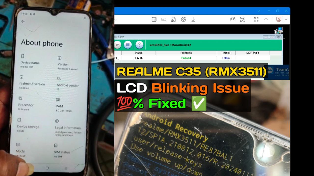Realme C35 RMX3511 LCD Blinking Fix File Download